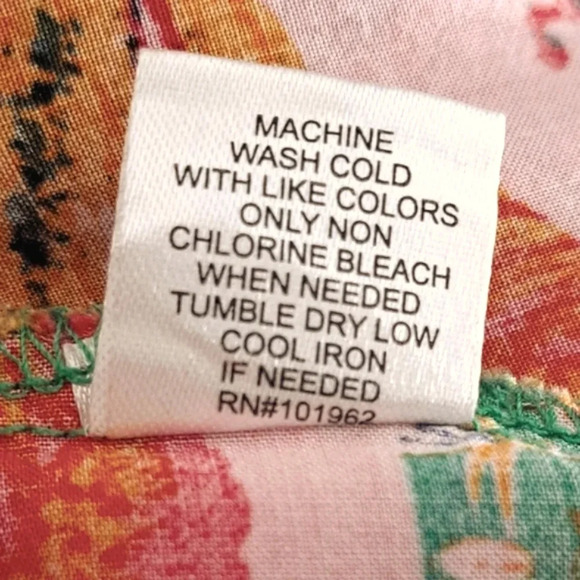 Chances R Green Tiered Tank Sundress Floral Pattern Lace Up Top w Tassels sz M - Picture 4 of 5